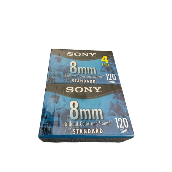 Sony 120 min 8 mm Standard Video Cassette Pack of 4 SEALED - Picture 1 of 4